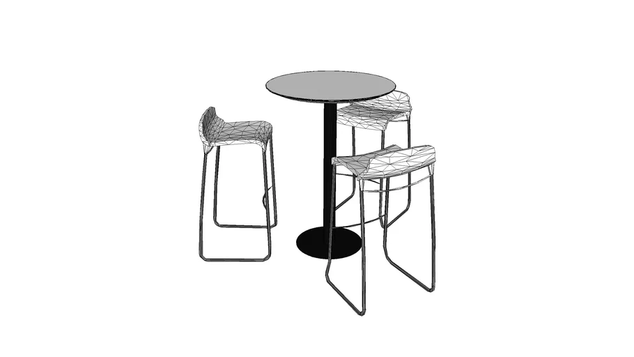 Modern Bar Ht Table n Chairs