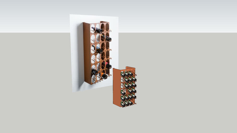 Weinregal wine rack 3D Warehouse
