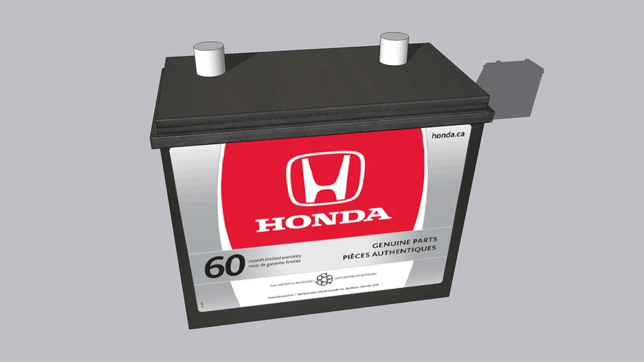 Honda Battery 3D Warehouse