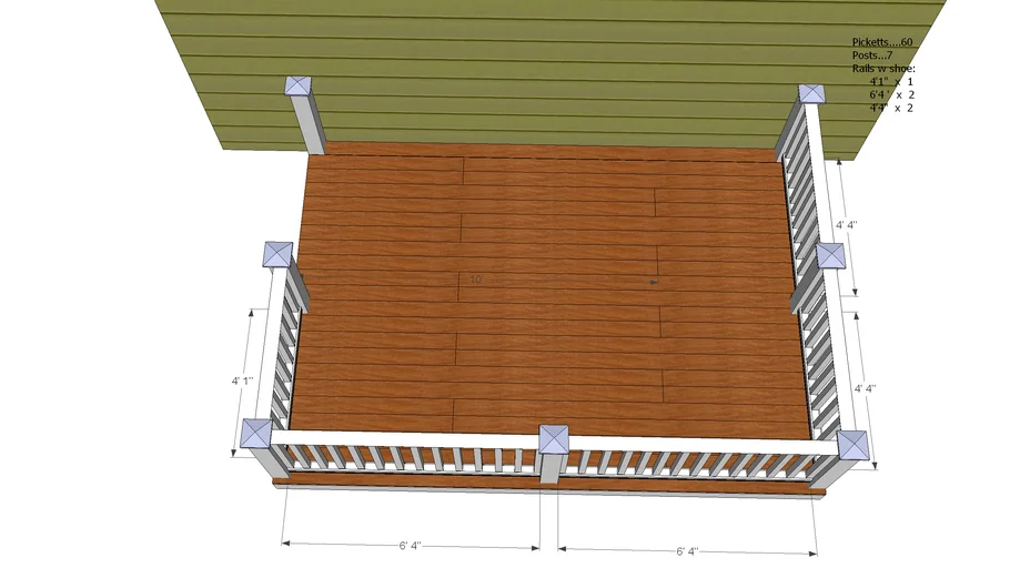 deck-with-railing-3d-warehouse