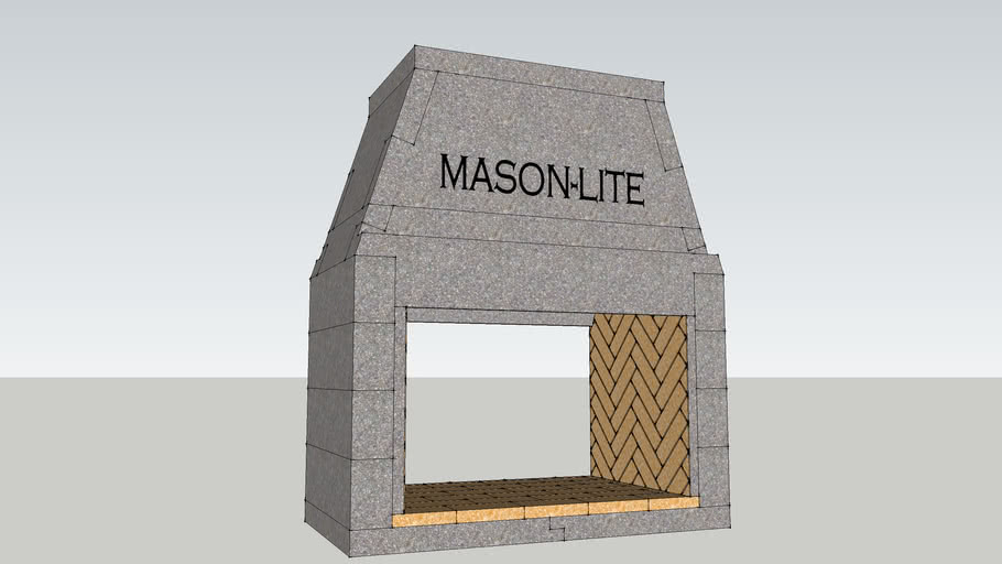 MasonLite 43' SeeThru Fireplace 3D Warehouse