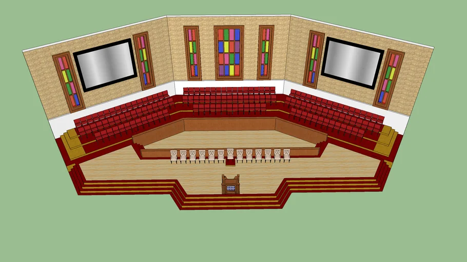 MNMBC New Church Pulpit/Choir Area | 3D Warehouse