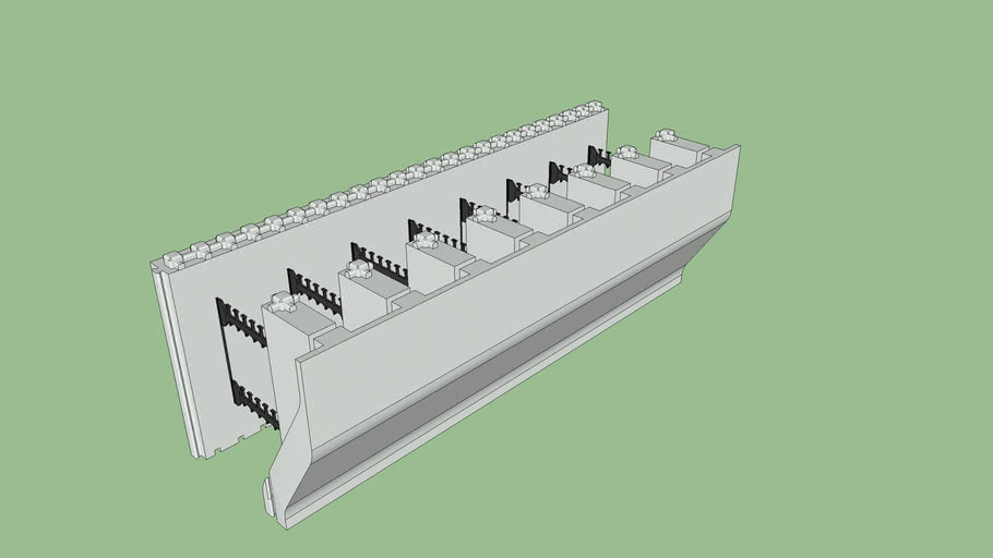 LiteForm ICF 8in Brickledge Block | 3D Warehouse