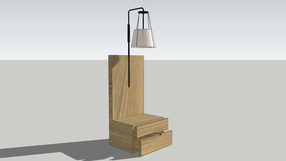 Bedside Table Lamp 1 3D Warehouse