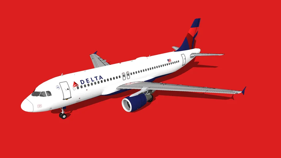 Delta Air Lines Airbus A320-212 | 3D Warehouse