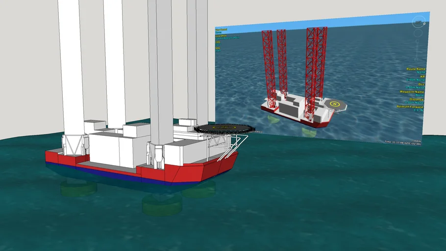 Haven Jack up rig floating | 3D Warehouse