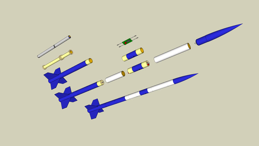 Hybrid Rocket Airframe 3D Warehouse