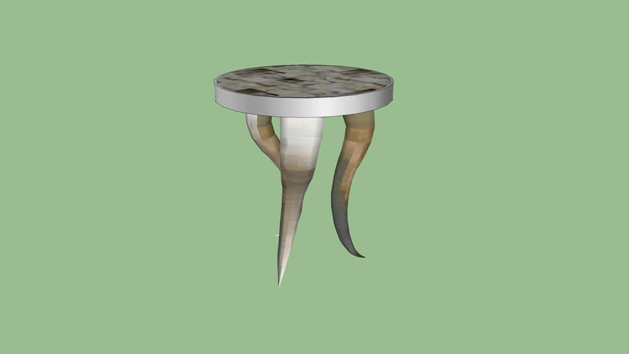 Z Gallerie Cheyenne Horn Table 3D Warehouse