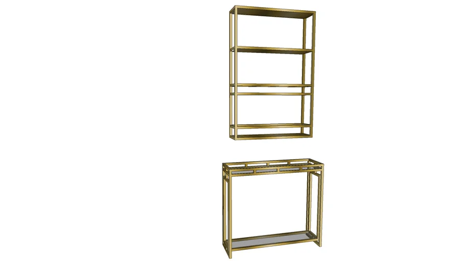 Ballard designs Abbott Slim Shelf Carmen Console 3D Warehouse
