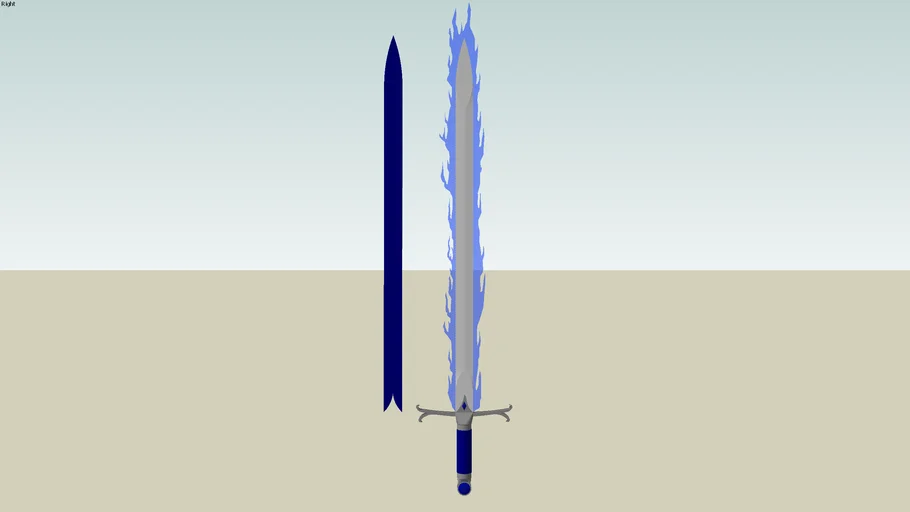 Fire Sword Model | 3D Warehouse