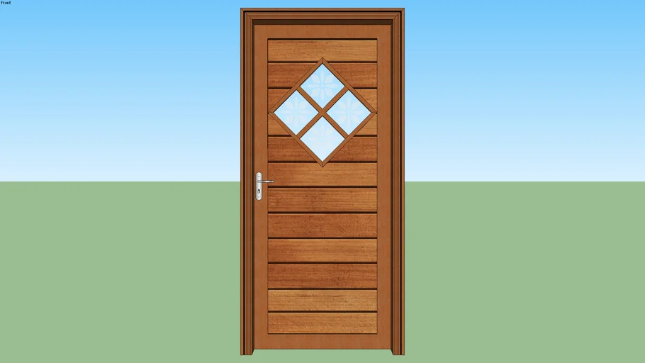 puerta de madera 90x210 - - 3D Warehouse