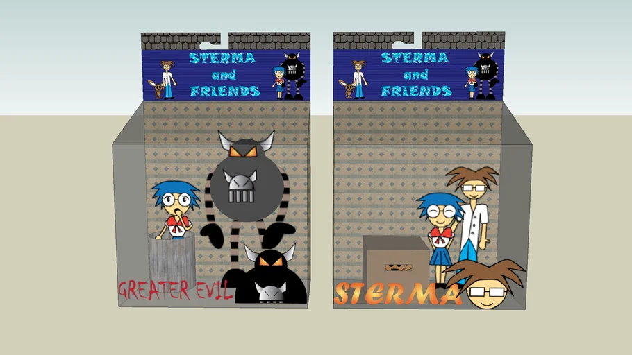 Sterma and Friends Action Figures | 3D Warehouse