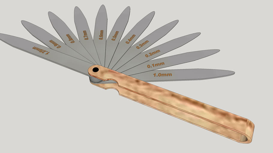 THICKNESS (Feeler) GAUGE 3D Warehouse