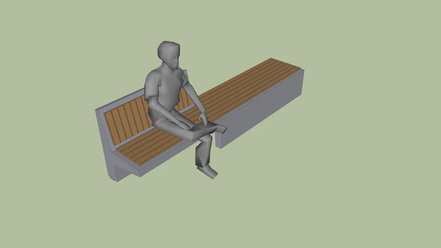 escofet equal bench 3D Warehouse