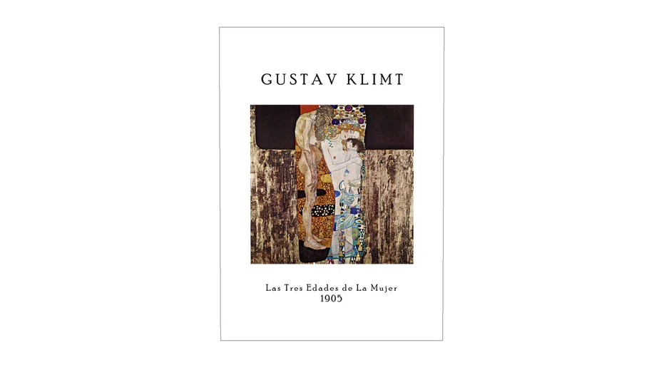 Quadro Decorativo As Três Idades da Mulher Gustav Klimt