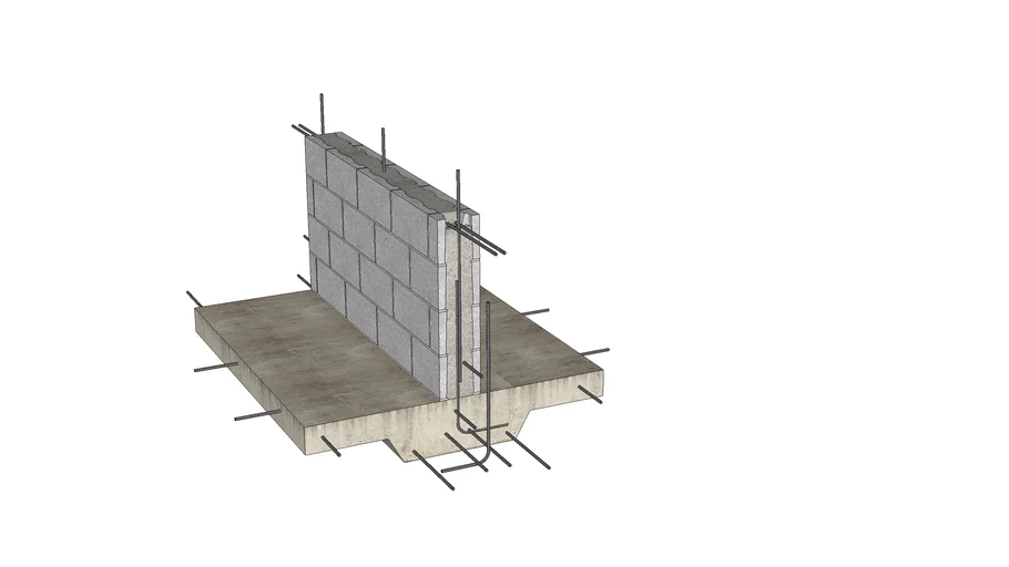 02.120.0218 Wall to slab on grade 3D Warehouse