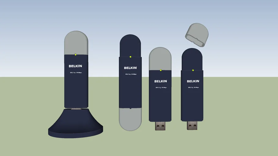 Belkin Wireless G USB Network Adapter 3D Warehouse