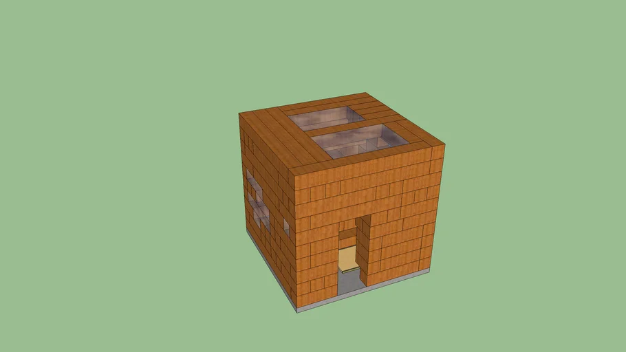 Wooden Brick House
