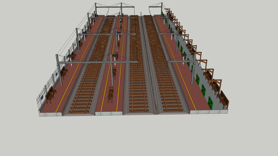 quai de gare sncf 3D Warehouse