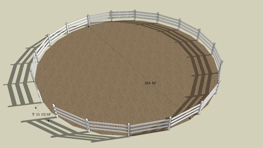 50 Diameter Round Pen 3d Warehouse