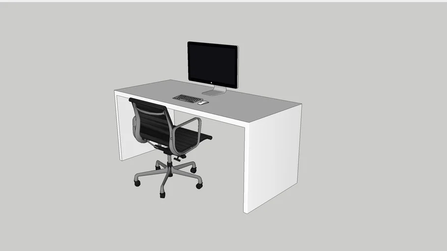 Desk, workplace 3D Warehouse