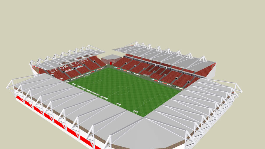 The Britannia Stadium Home To Stoke City Fc 3d Warehouse