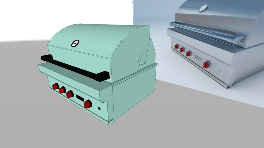 Wolf OG36 Grill with VRay materials 3D Warehouse