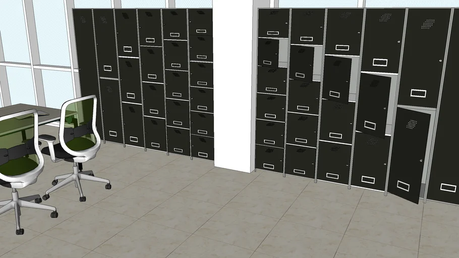 3d Warehouse Locker Storage Sketchup Model Warehouse