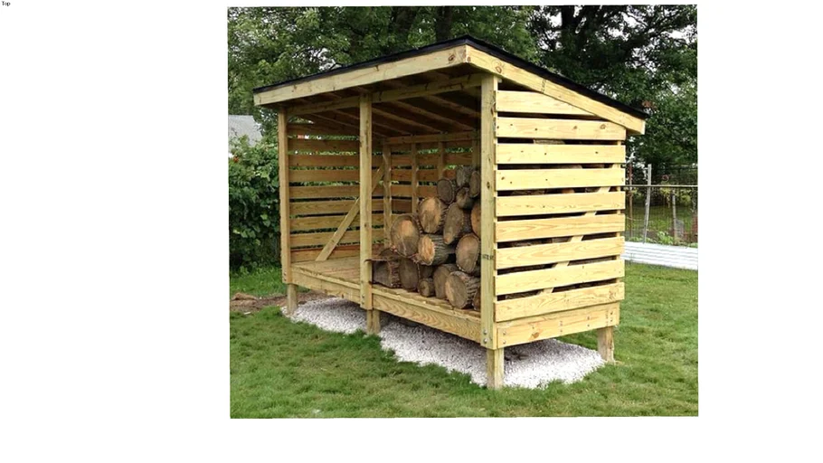 LEAN TO FIREWOOD SHED