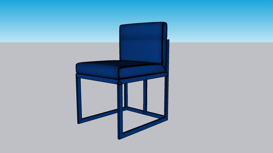 RH WEXLER FABRIC DINING SIDE CHAIR 3D Warehouse