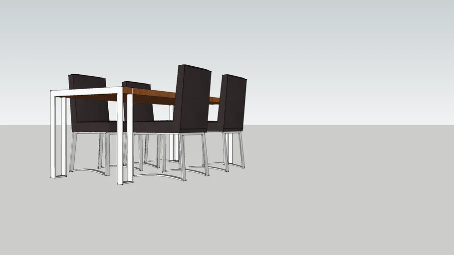 Dining table and chairs