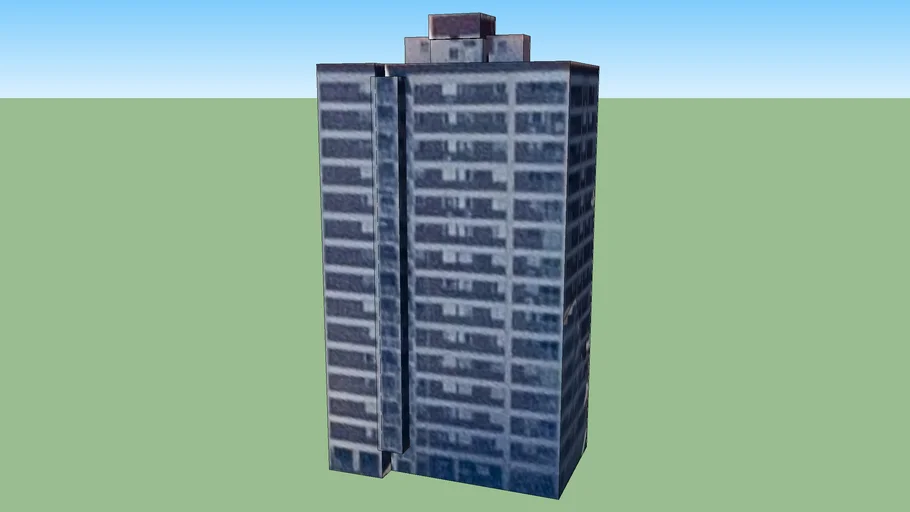 Edificio torre, Parque Centenario, Capital Federal, Argentina | 3D ...