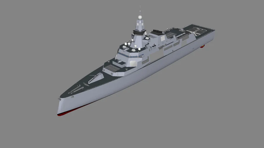 guided+missile+destroyer+A+class | 3D Warehouse