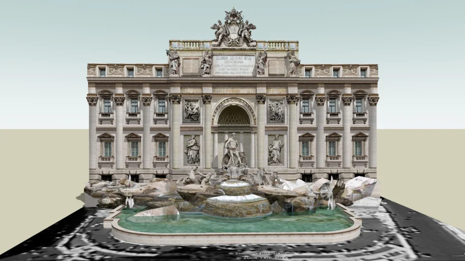 fontana-di-trevi-di-roma-3d-warehouse