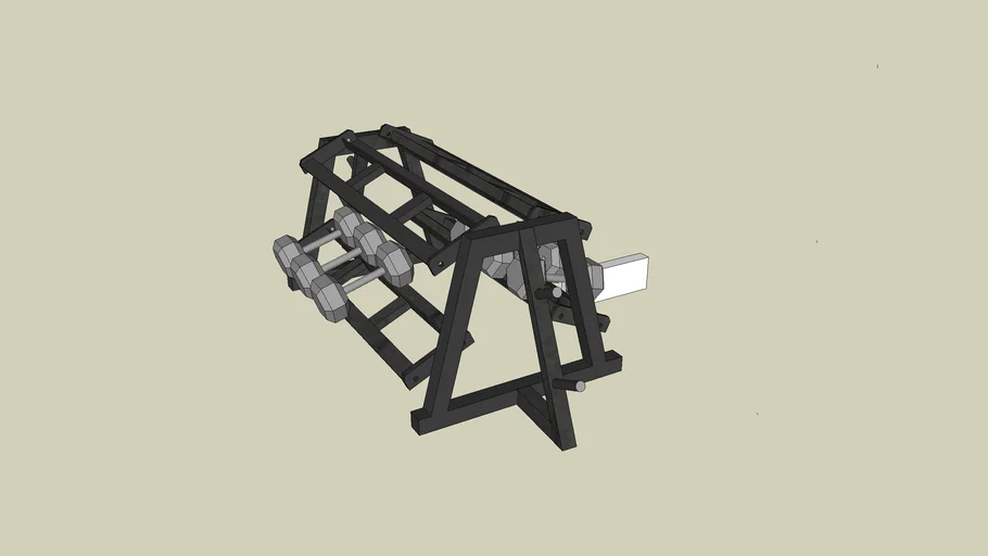 Dumbbel Rack front and back fitform | 3D Warehouse