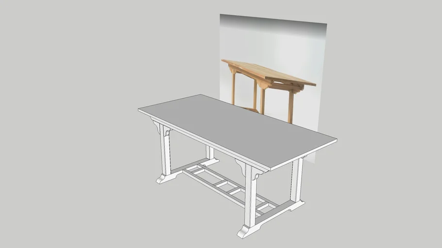 Wooden Table | 3D Warehouse