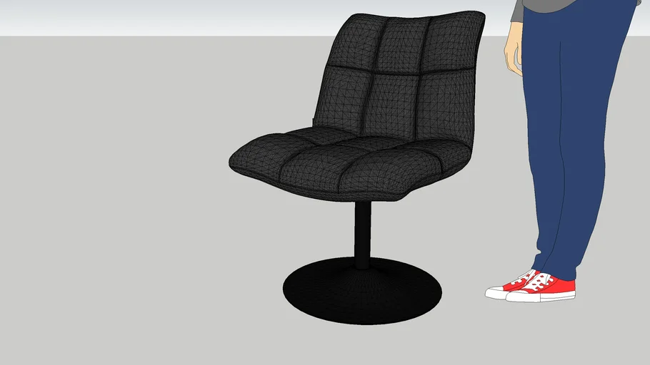 Mini bar chair dark grey 3D Warehouse
