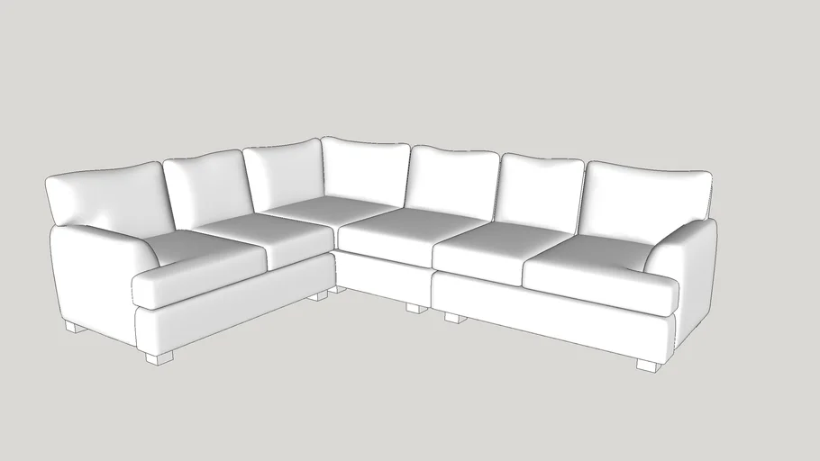 Bovarian 3-Piece Sectional | 3D Warehouse