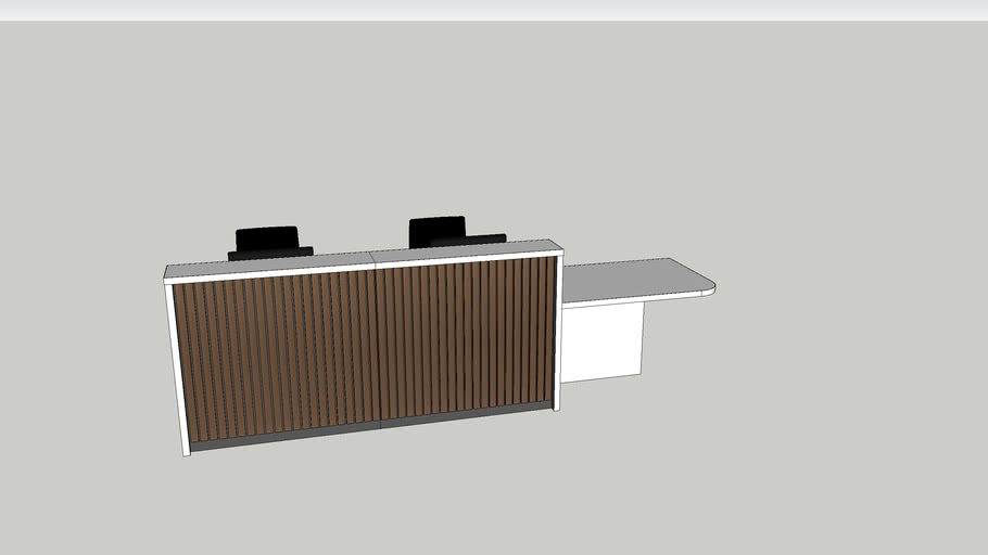 Clarke Rendall Stave Tc2 L Reception Desk 3d Warehouse