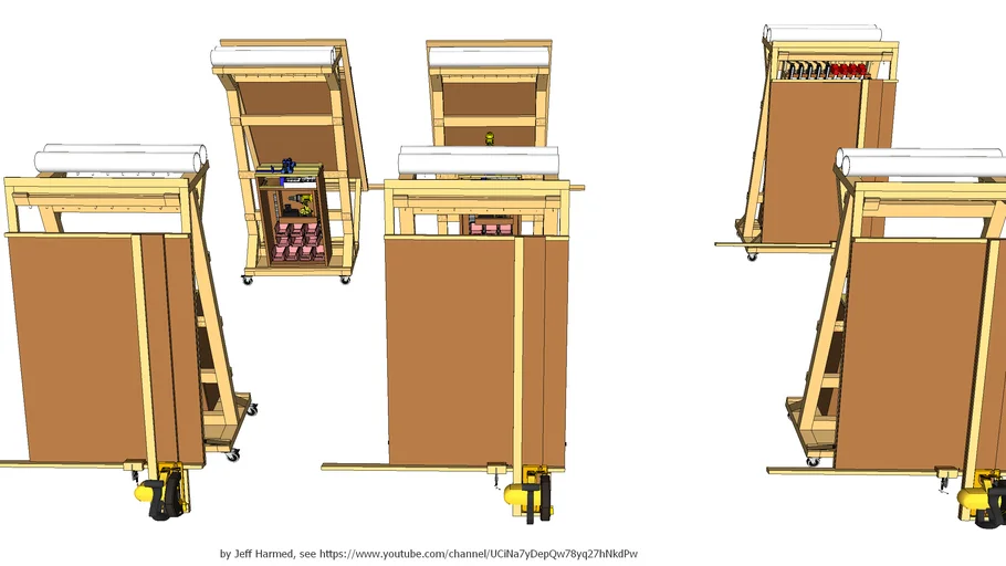 Panel saw and pocket hole station