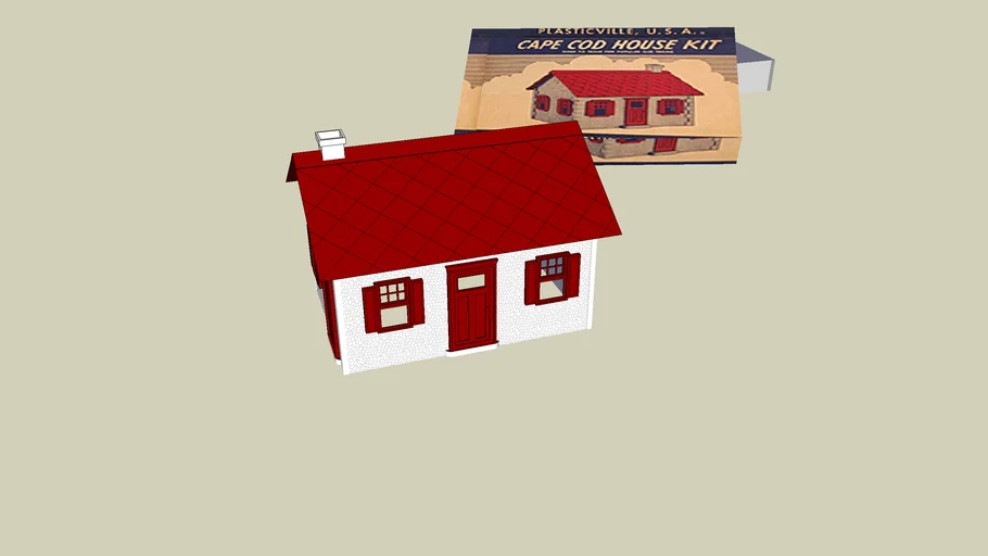 Plasticville Cape Cod House 3D Warehouse
