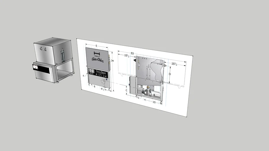 auto chlor undercounter dishwasher (shell only) 3D Warehouse