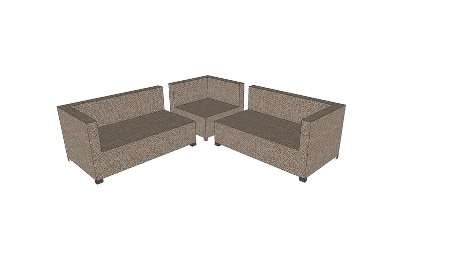 Rattan Sofa 3d Warehouse