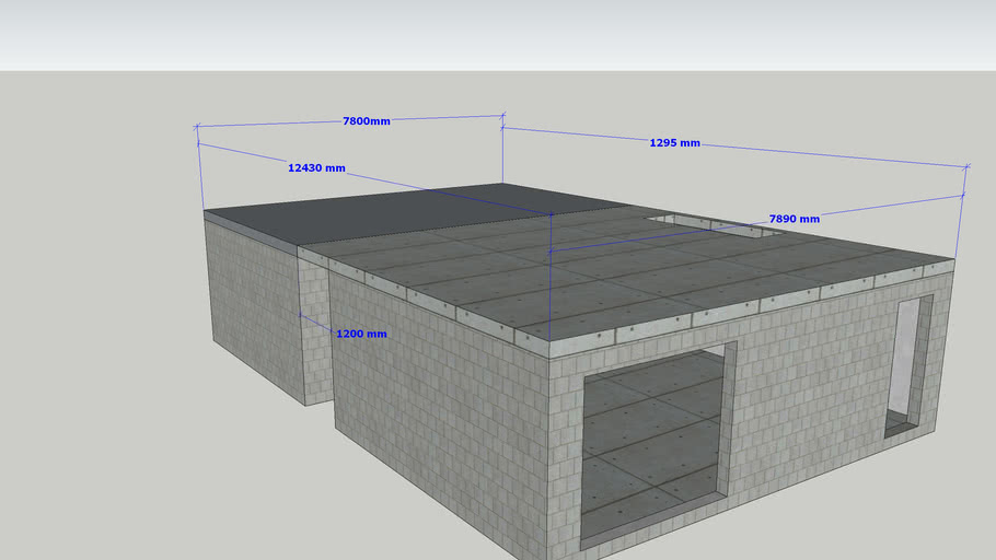 Plan Hourdis 3d Warehouse
