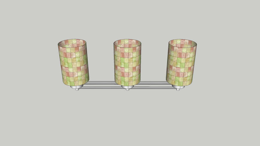 Bathroom light with three lights | 3D Warehouse