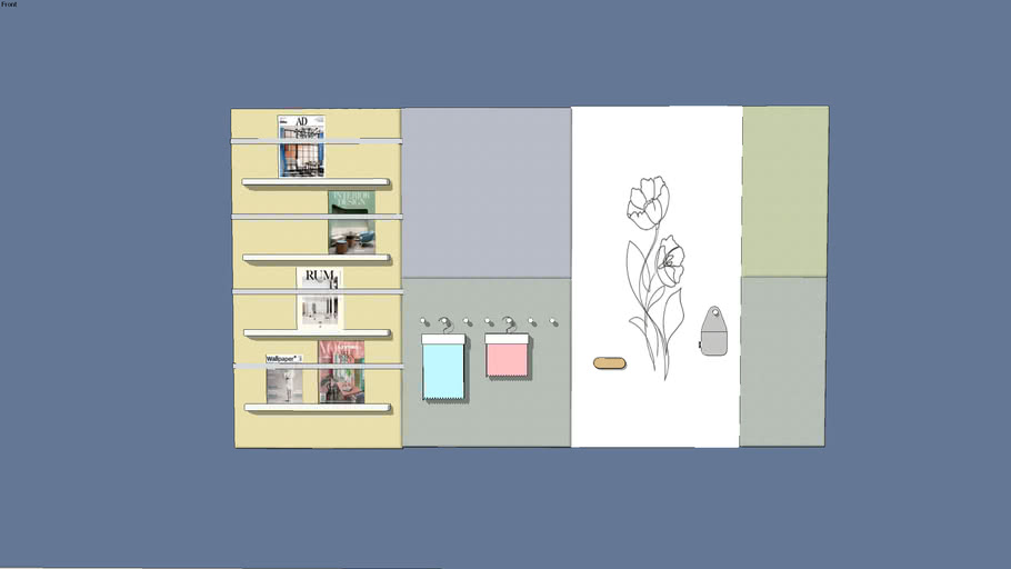 Acoustic wall Pillow Grid 160x270 3D Warehouse