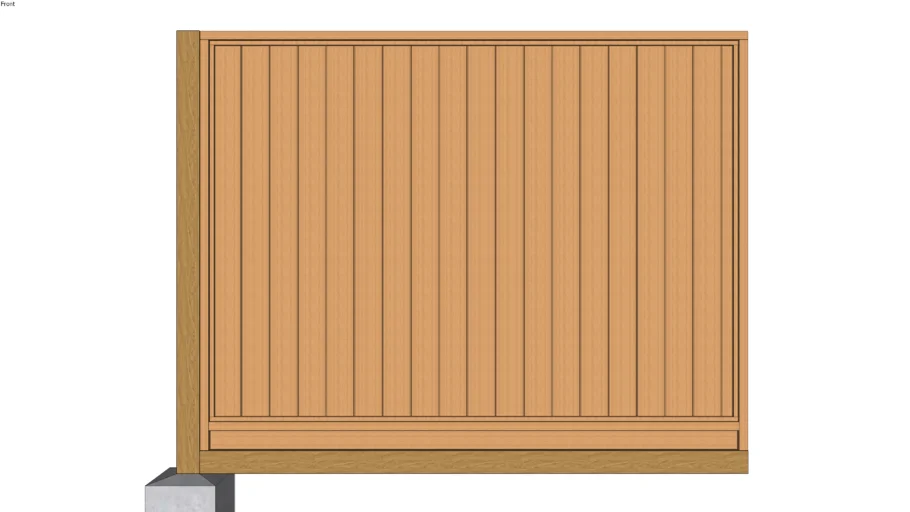 Cedar fence panel - 6x8' (1x6" t&g slats)