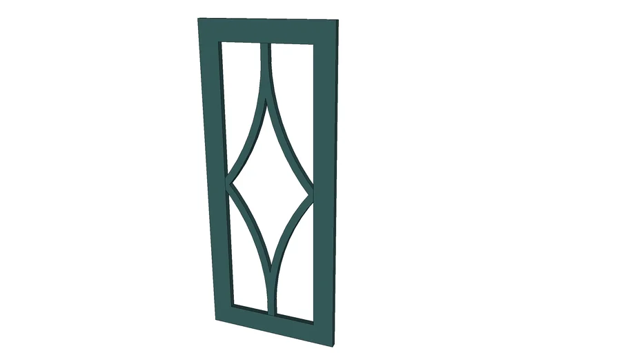 Single Diamond Mullion Door