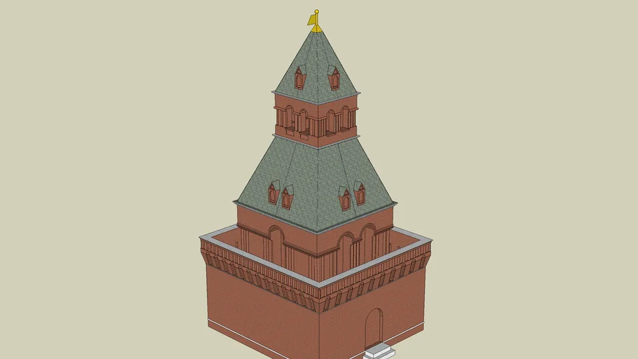 The Secret (Tainitskaya) Tower of Moscow Kremlin | 3D Warehouse