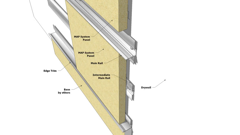 MAP System Intermediate Main Rail Detail | 3D Warehouse